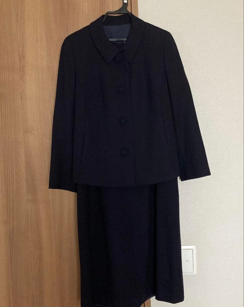 【美品】Wacoal　respiration　マタニティ　お受験スーツ　濃紺