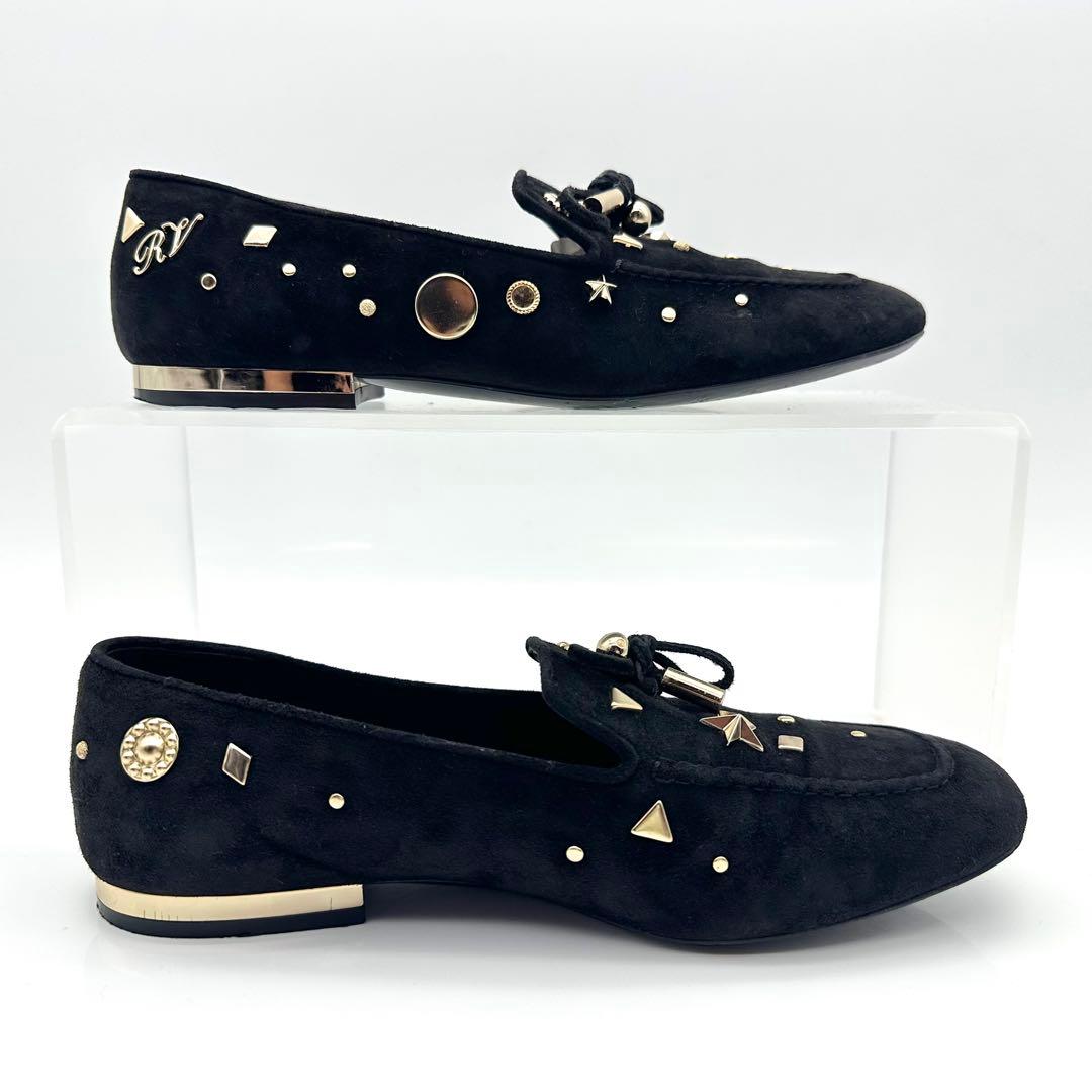 【希少】ロジェヴィヴィエ モカシン パンプス ブラック ゴールド スタッズ