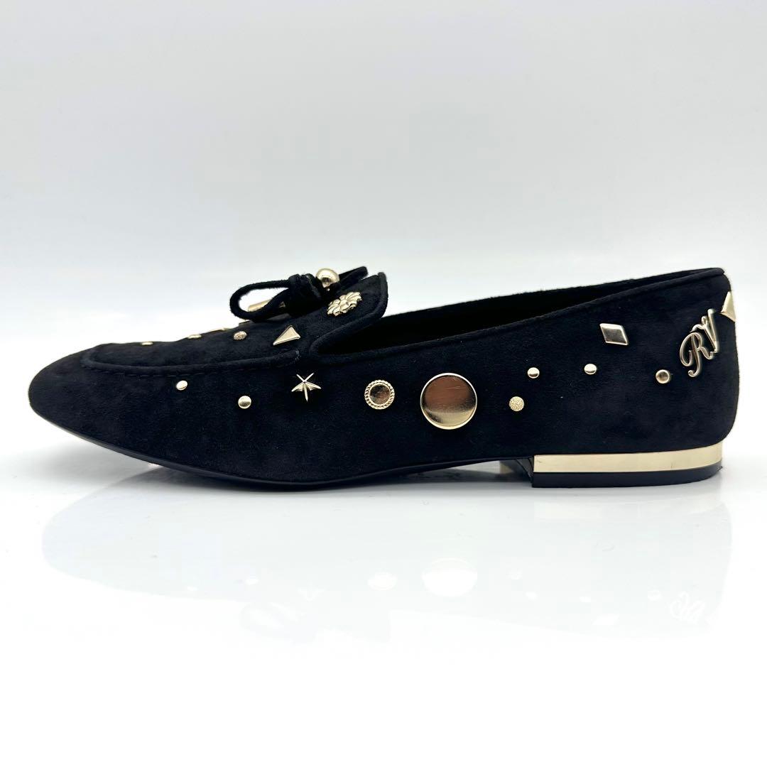 【希少】ロジェヴィヴィエ モカシン パンプス ブラック ゴールド スタッズ