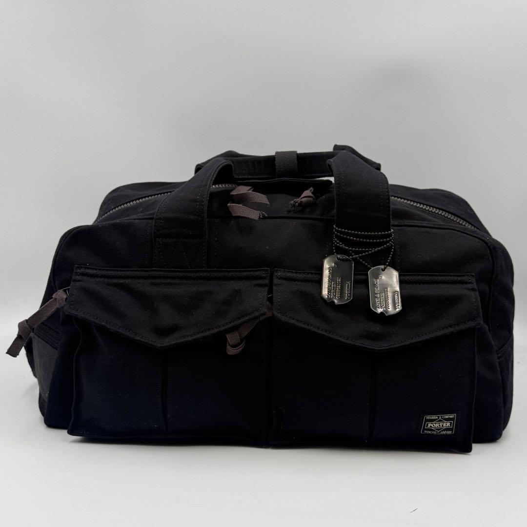 ポーター PORTER LOVE&PEACE ボストンバッグ/リュック 黒