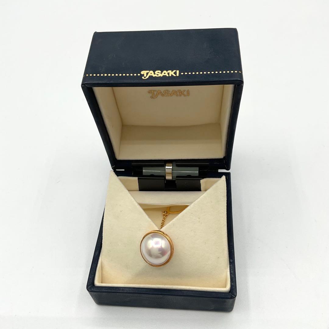 タサキ TASAKI タイタック タイピン パール 真珠 K18 箱付