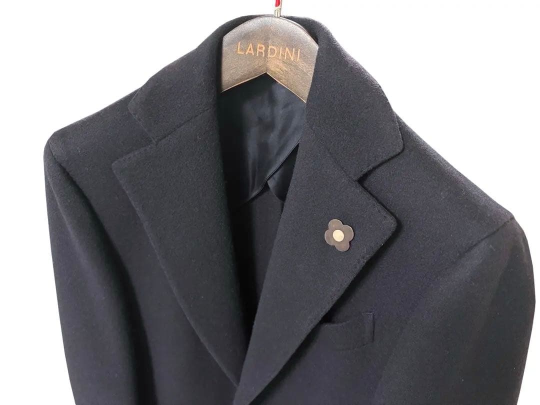LARDINI ラルディーニ チェスターコート 42 ネイビー【k ryo様用】