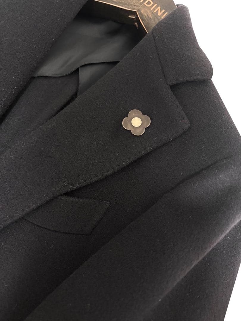 LARDINI ラルディーニ チェスターコート 42 ネイビー【k ryo様用】