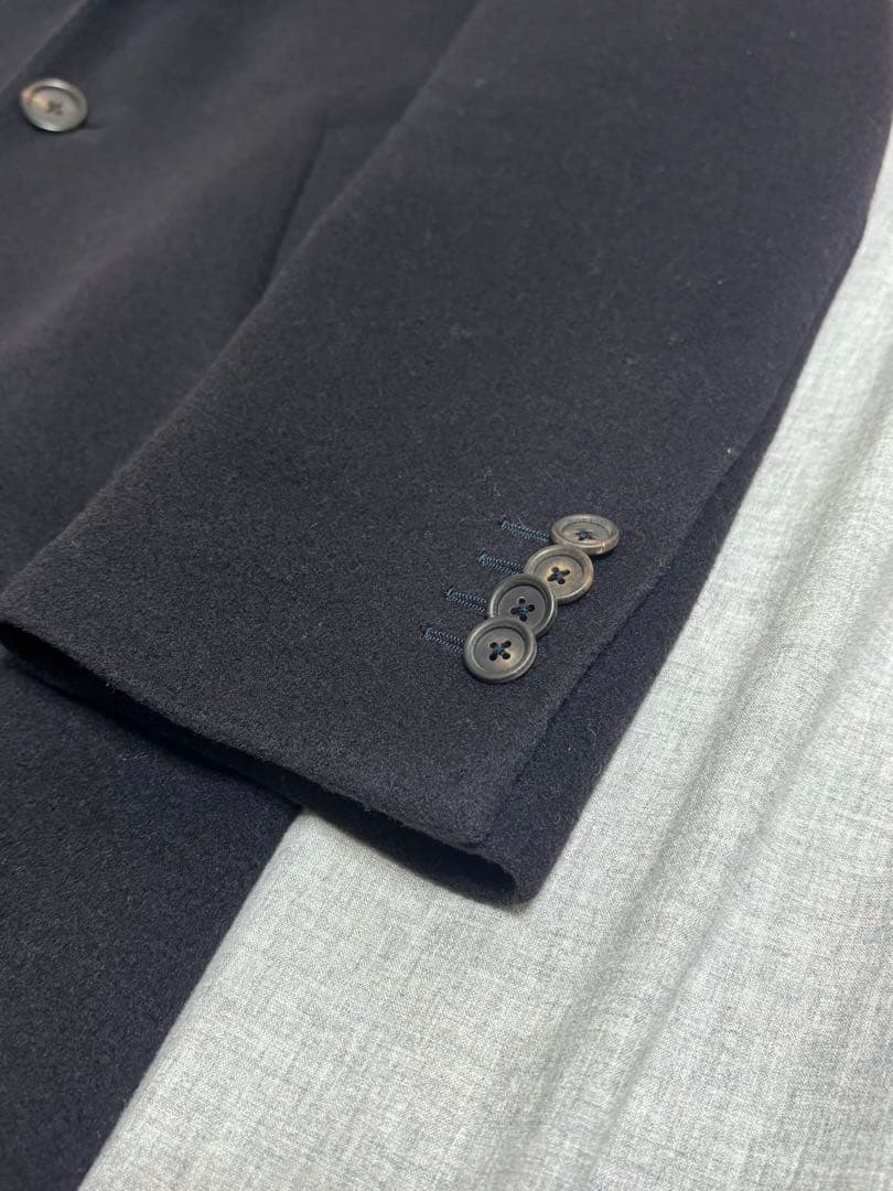 LARDINI ラルディーニ チェスターコート 42 ネイビー【k ryo様用】