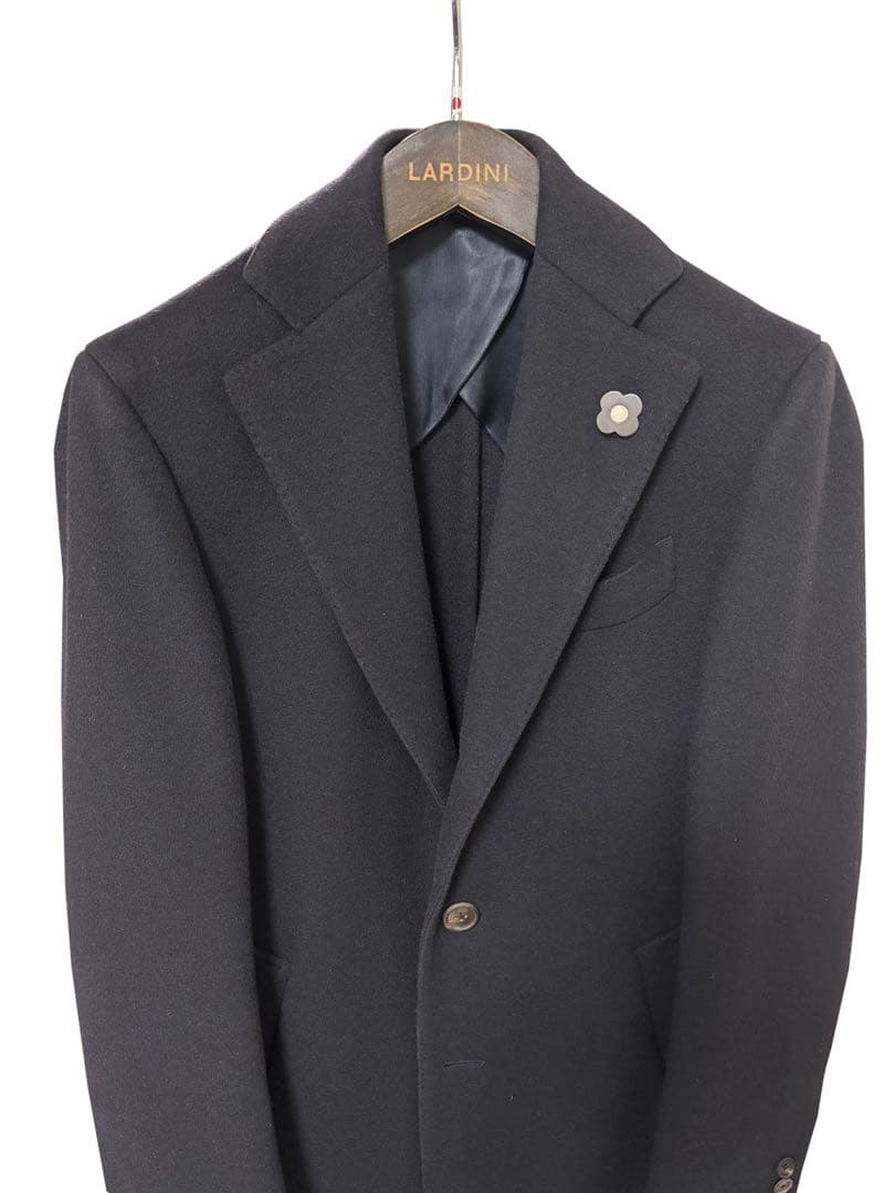LARDINI ラルディーニ チェスターコート 42 ネイビー【k ryo様用】