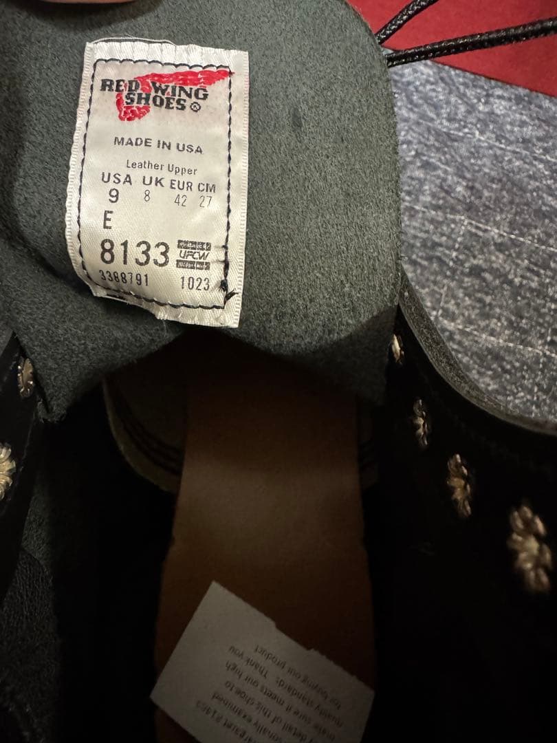 【土日割引】RED WING 8133 スーパーソール新品9E レッドウィング
