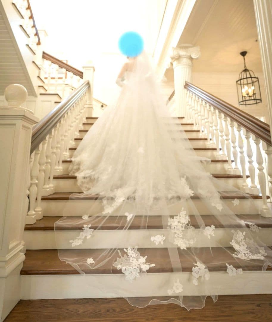 ARLUIS DRESS 　メロウ刺繍　ロングベール　アールイズウェディング