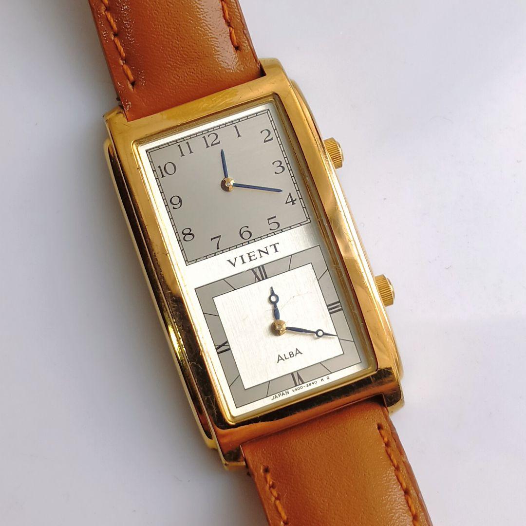 SEIKO ALBA VIENT✳️ダブルフェイス ヴィンテージ腕時計 稼働品