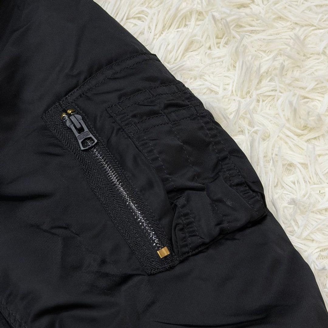 1791　アルファインダストリーズ　MA-1フライトジャケット　XLサイズ　黒