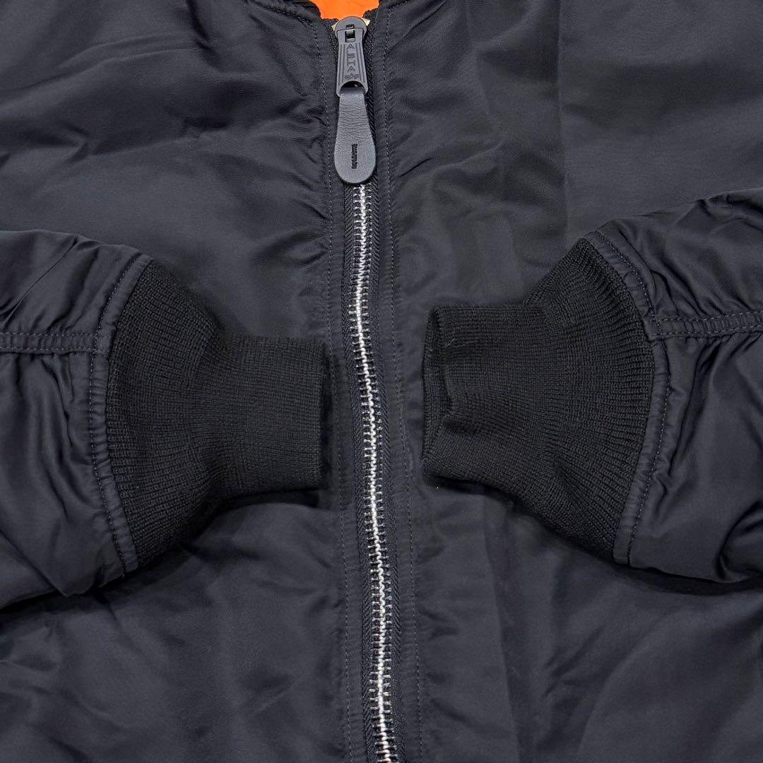 1791　アルファインダストリーズ　MA-1フライトジャケット　XLサイズ　黒