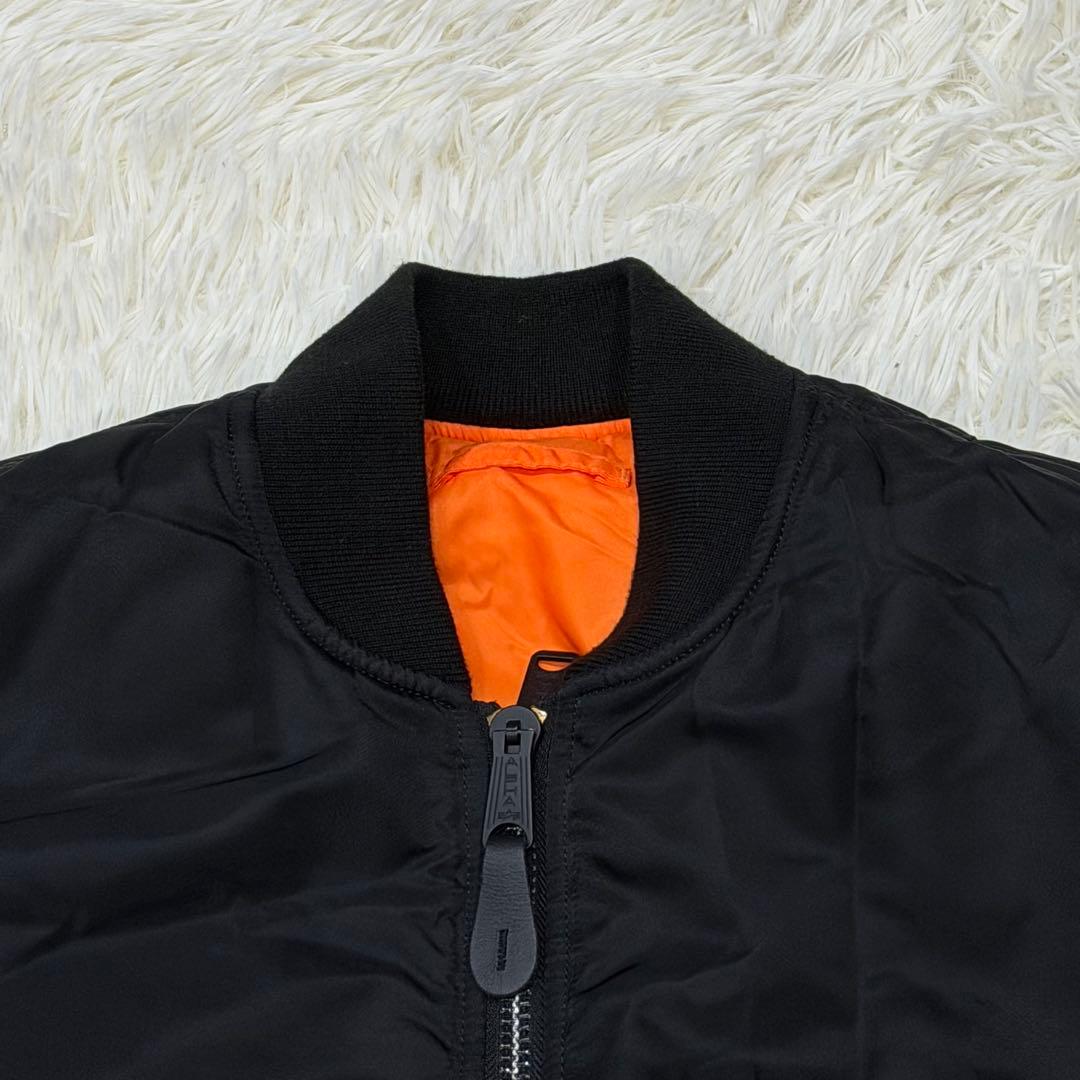 1791　アルファインダストリーズ　MA-1フライトジャケット　XLサイズ　黒