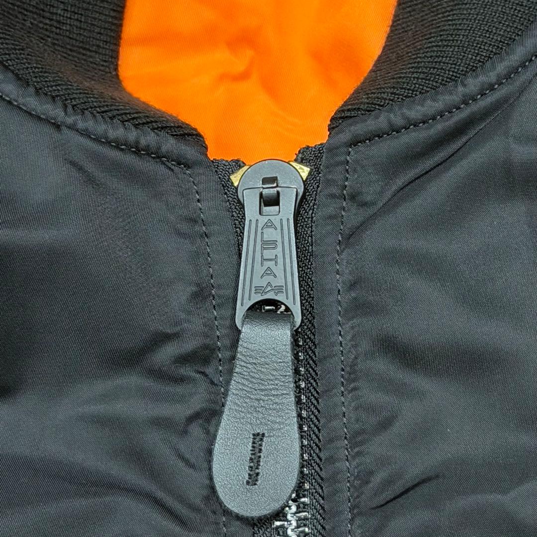 1791　アルファインダストリーズ　MA-1フライトジャケット　XLサイズ　黒