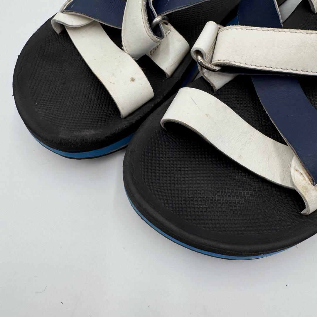 美品　プラダスポーツ　メンズ　クロスサンダル　ロゴ　ベルト