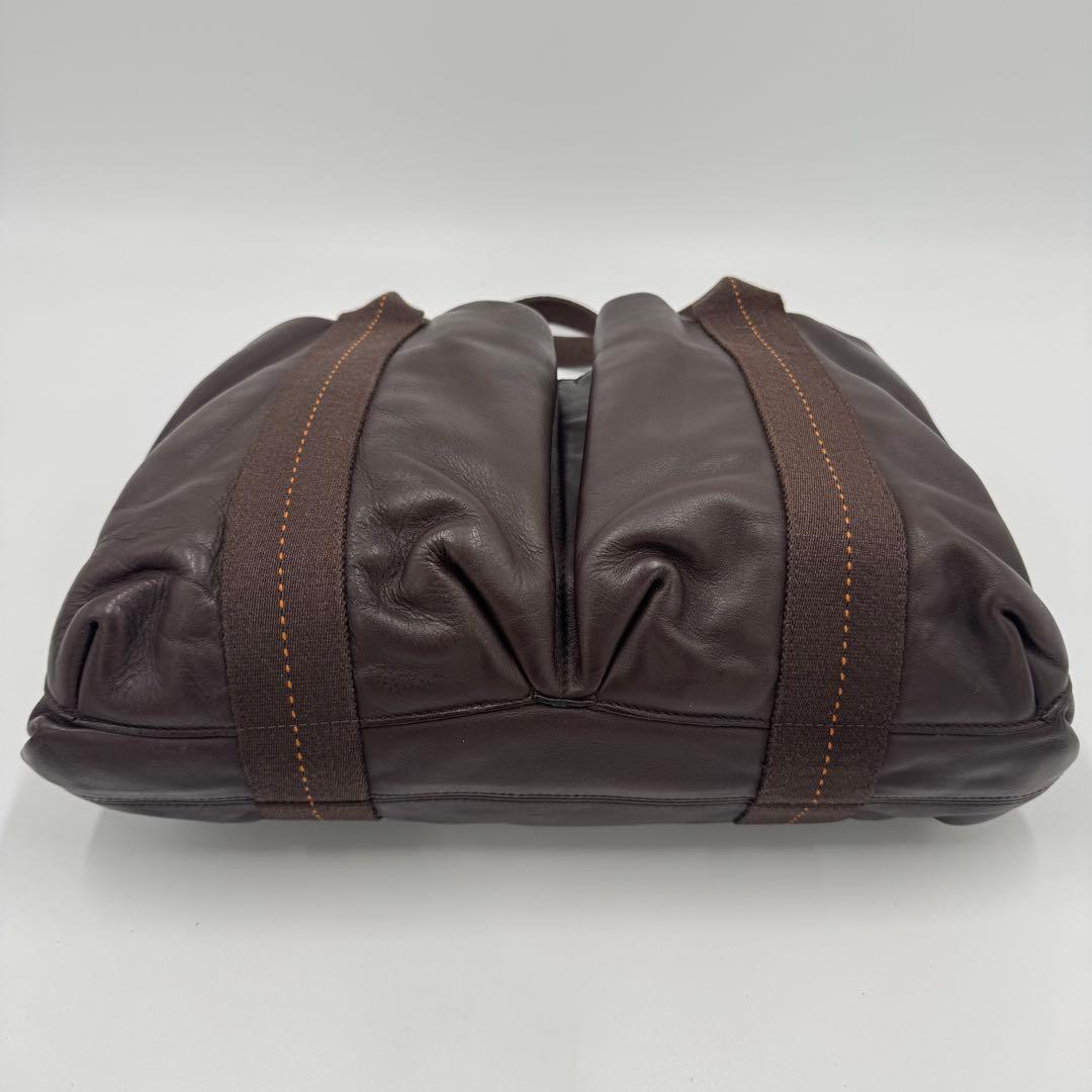 エルメス キャラバンオリゾンタルPM ヴォーデルマ レザー トートバッグ 肩掛け