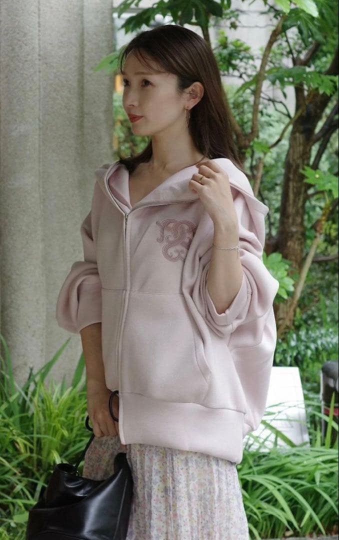 snidel ボリュームパーカー　ピンク