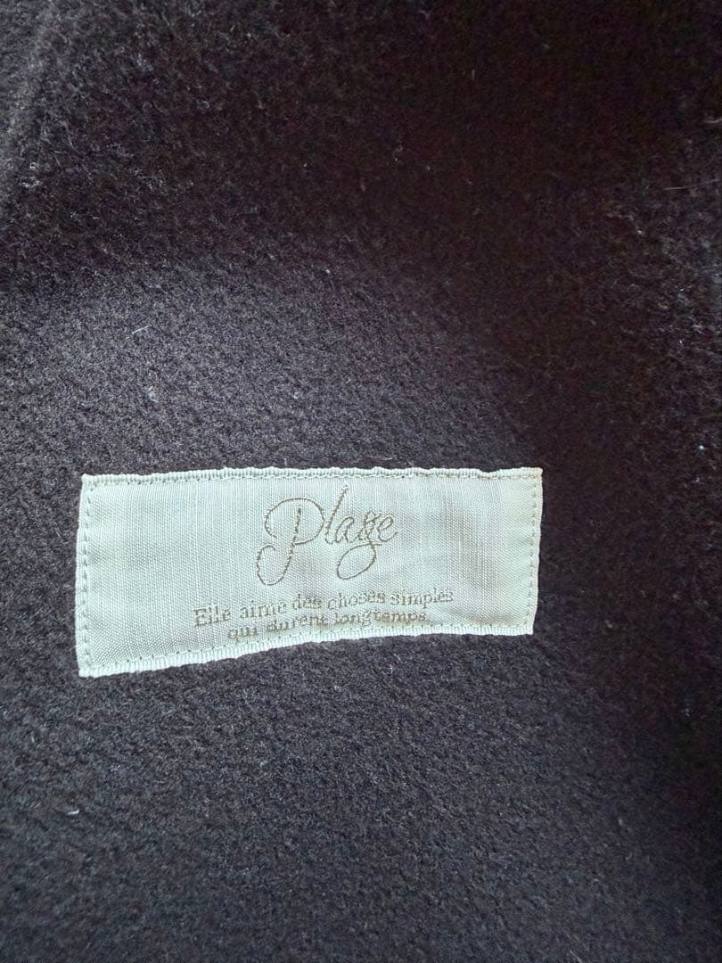 Plage プラージュ　ロングコート　ブラウン