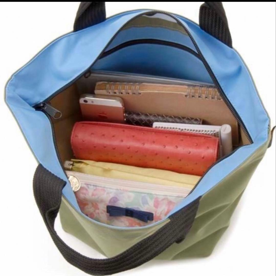 極美品◉エルベシャプリエ◉1027N◉ナイロン舟型トートM◉ロケット×バレンヌ