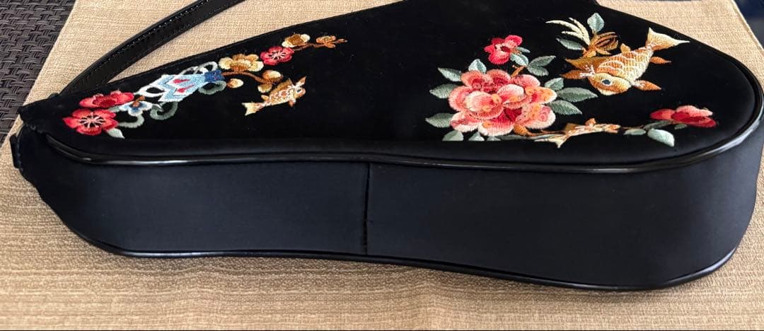 Dior アクセサリーポーチ サドルバッグ 刺繍 ディオール ヴィンテージ 金魚