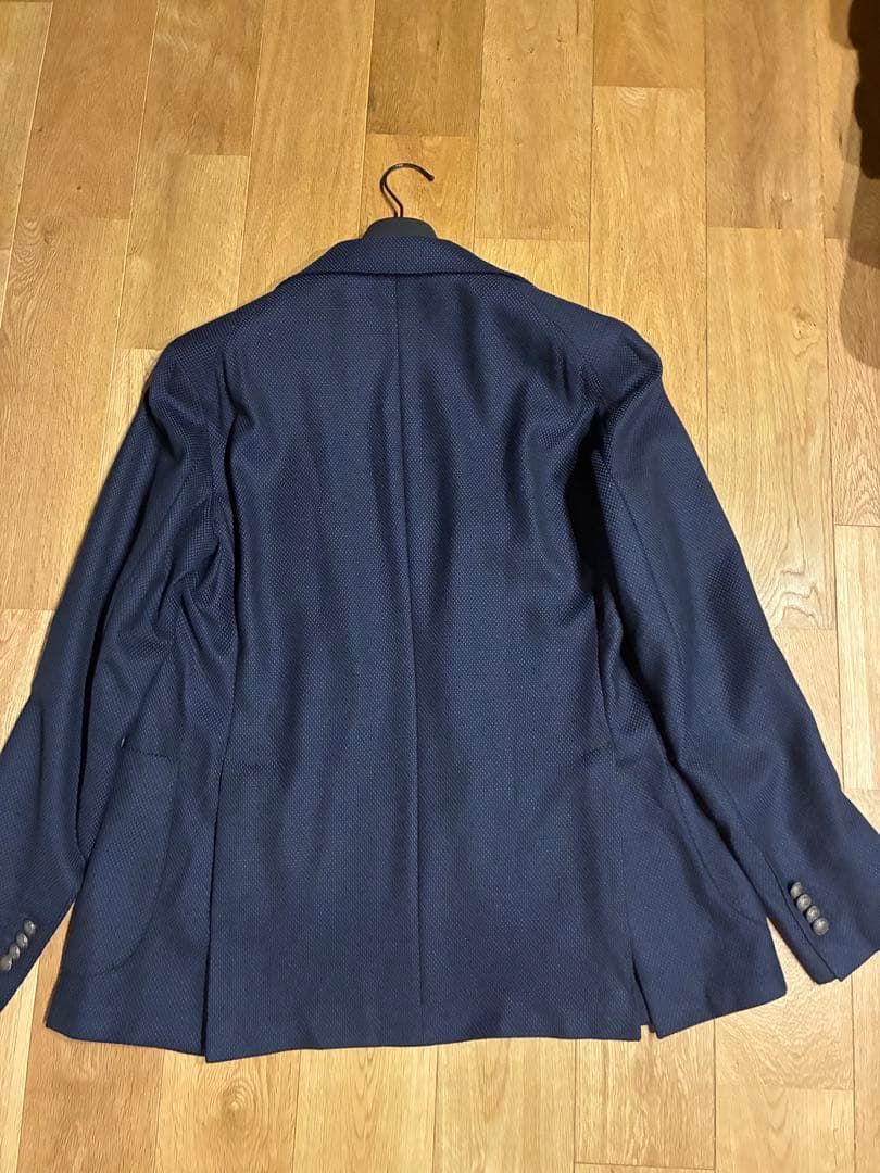 TAGLIATORE タリアトーレ　カシミヤ混 ホップサック ネイビーブレザー