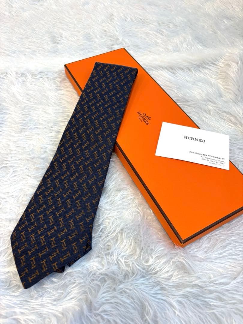 【箱付き】HERMES エルメス　ネクタイ　美品