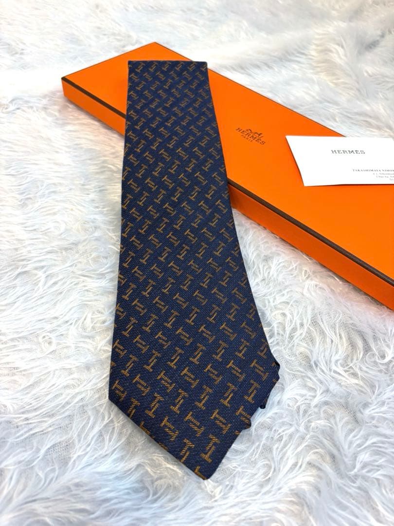 【箱付き】HERMES エルメス　ネクタイ　美品