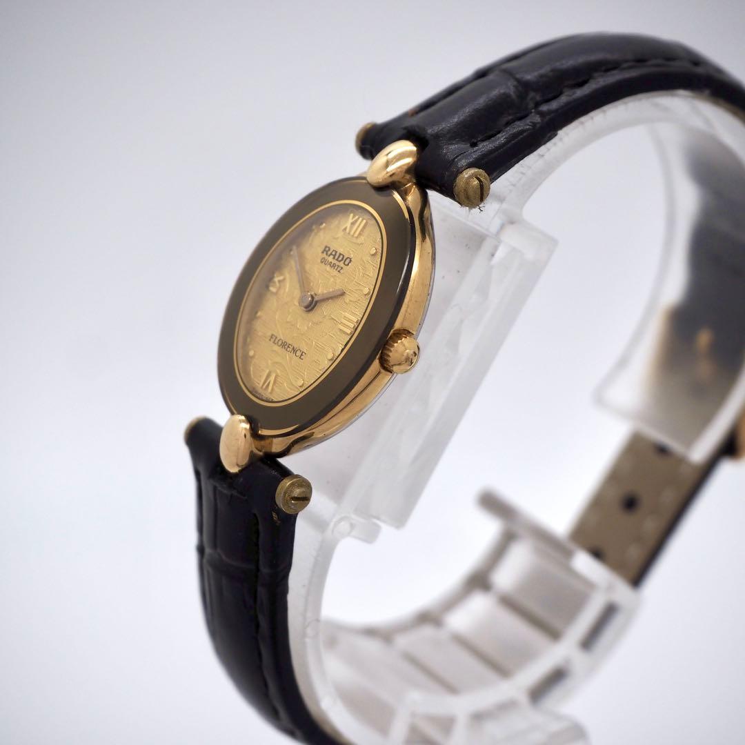698【美品】RADO 時計　Florence レディース　オーバル　ゴールド