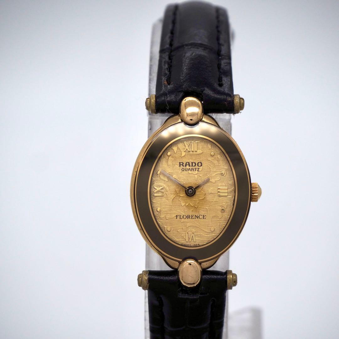 698【美品】RADO 時計　Florence レディース　オーバル　ゴールド