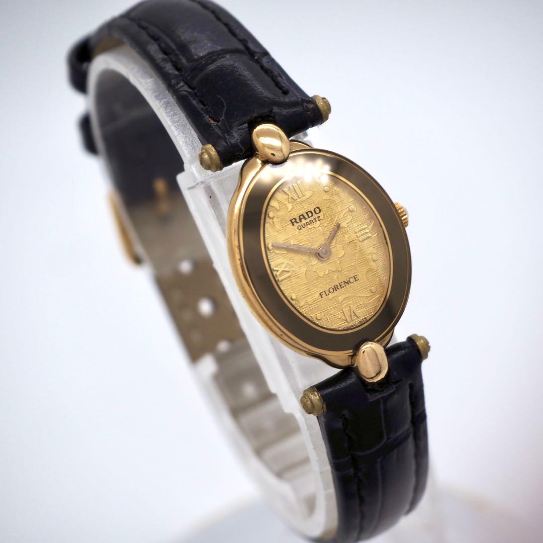 698【美品】RADO 時計　Florence レディース　オーバル　ゴールド