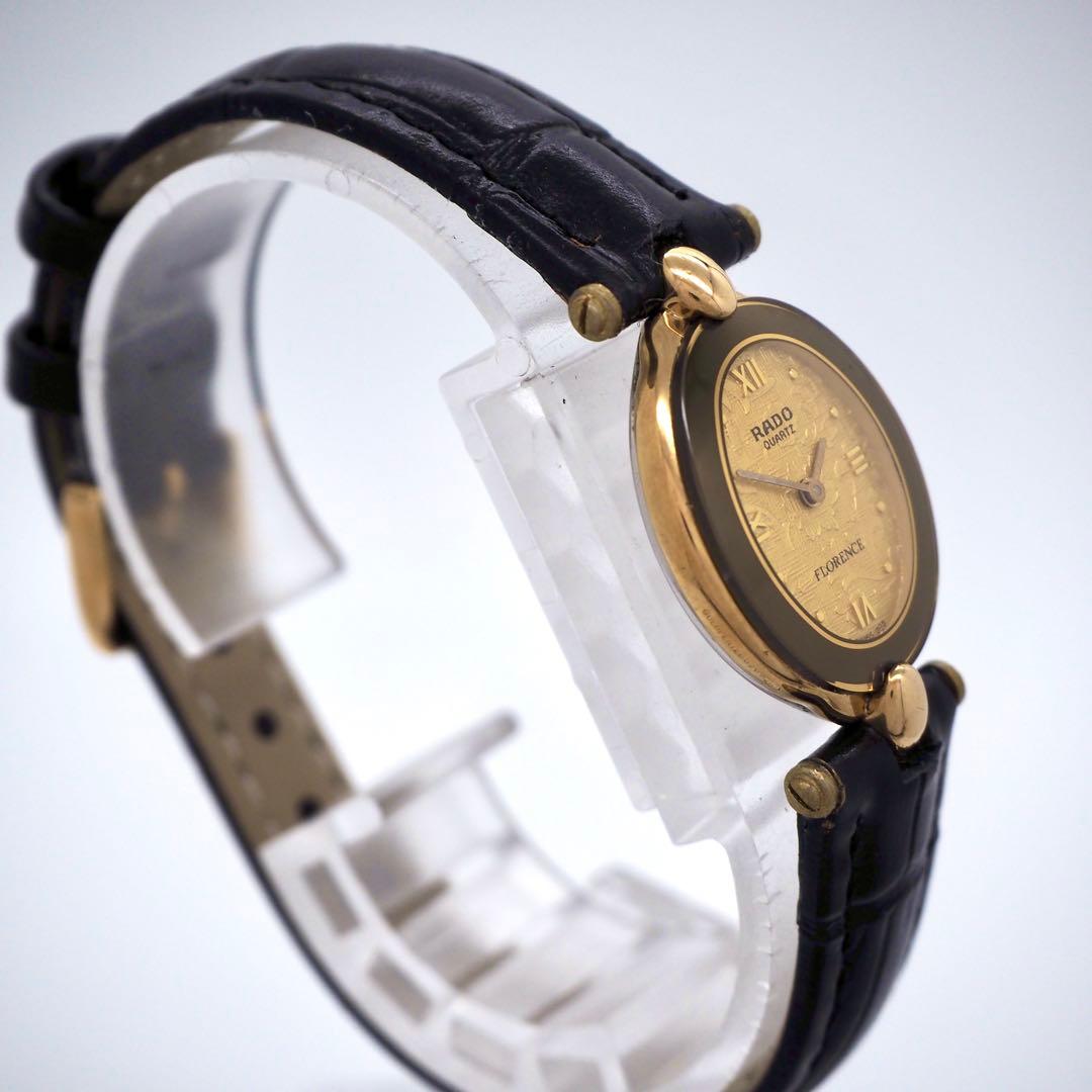 698【美品】RADO 時計　Florence レディース　オーバル　ゴールド