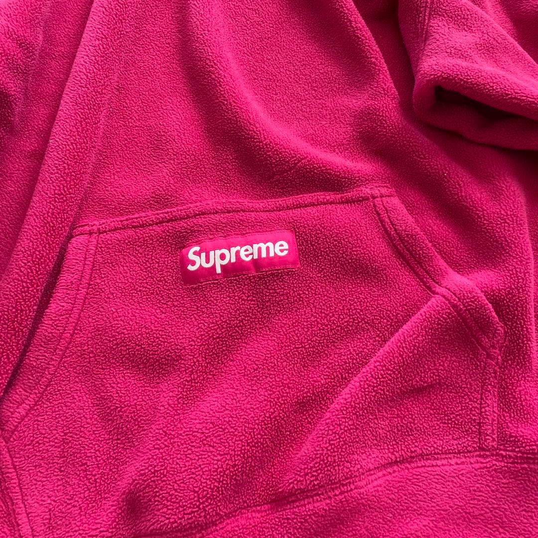 Supreme ピンク フード付きパーカー