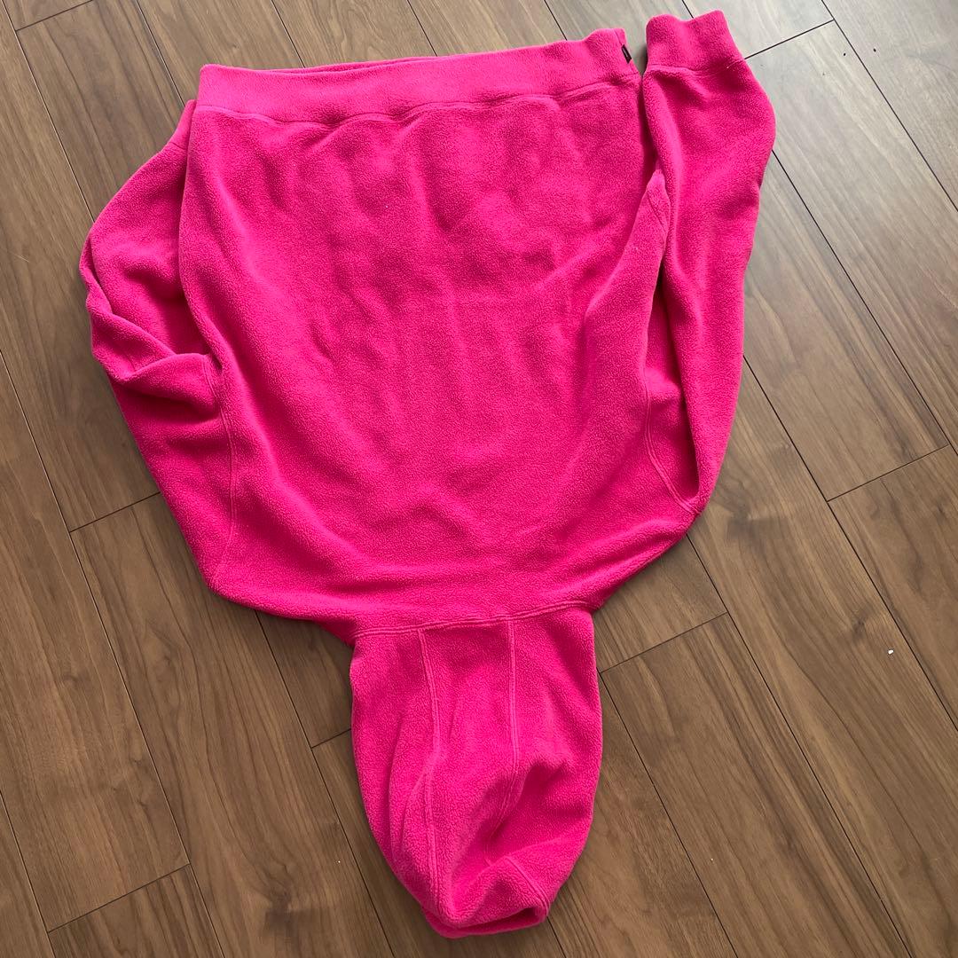 Supreme ピンク フード付きパーカー