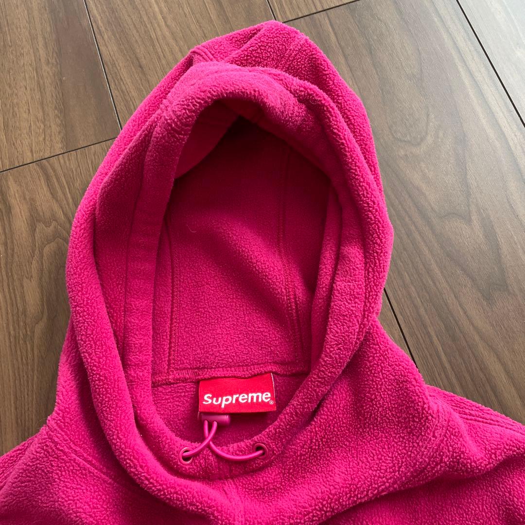 Supreme ピンク フード付きパーカー