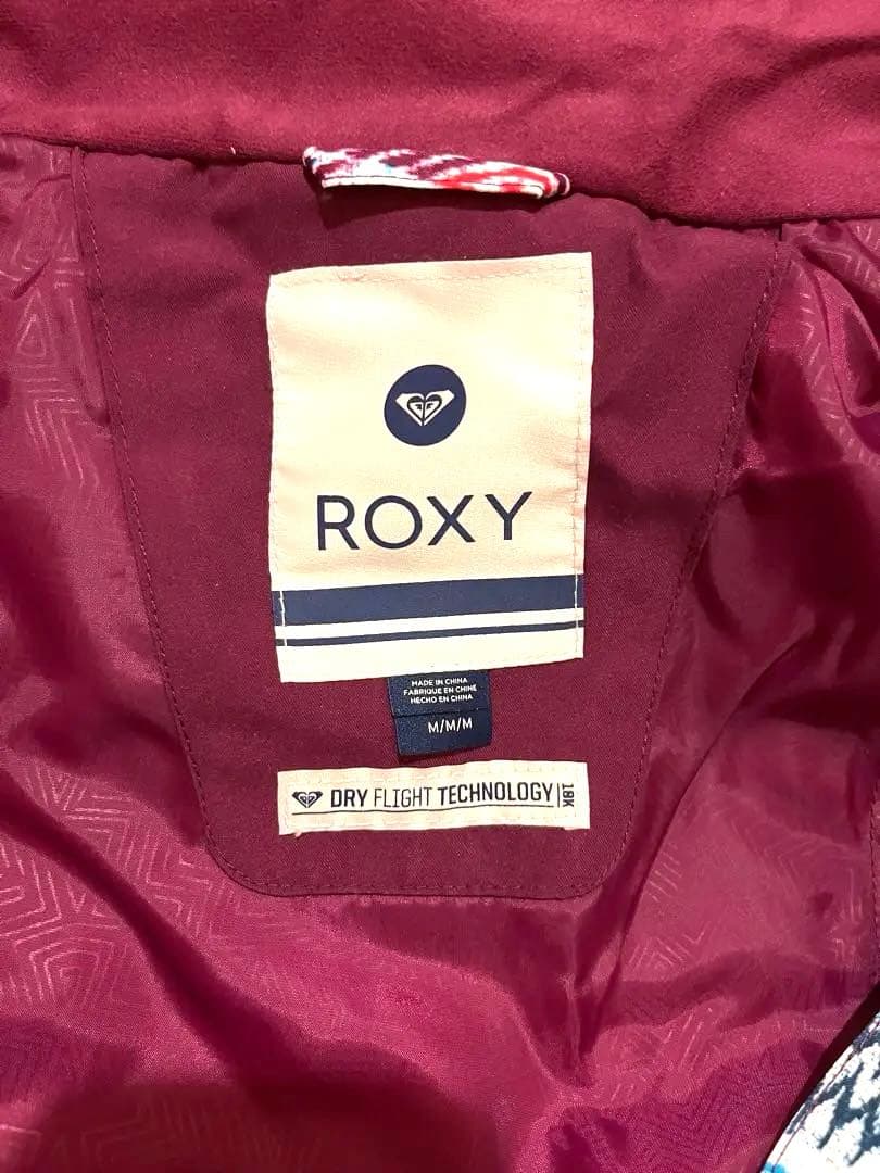 【美品】レディースROXY スノーボードウェア上下セット 女性用　Mサイズ