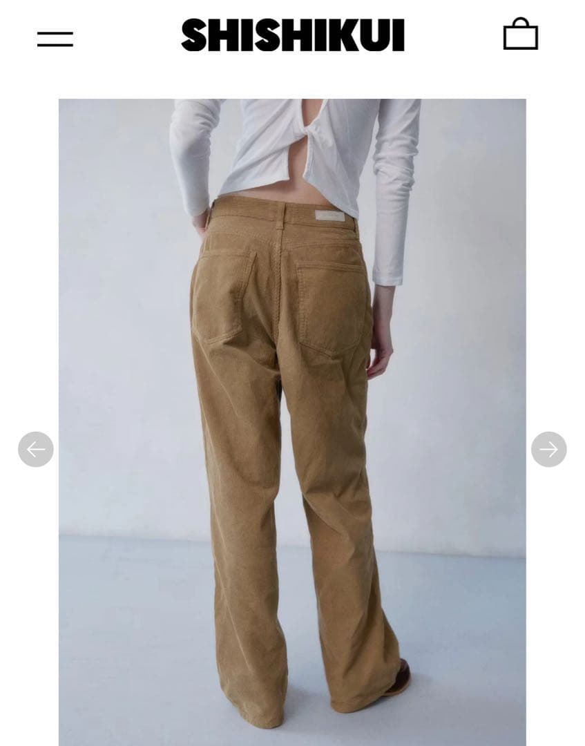 Yuco / BROWN 34サイズ　the shishikui シシクイ