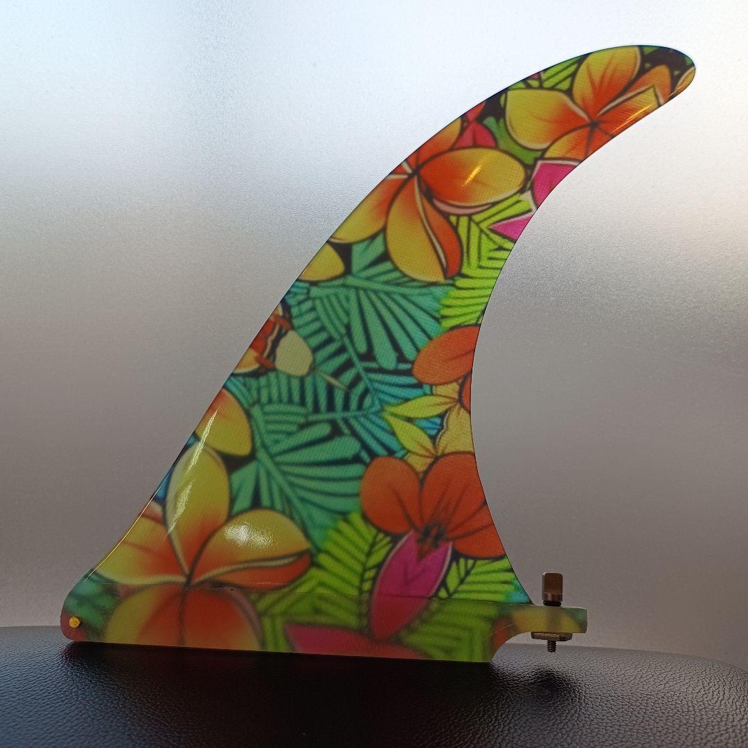 10インチ　アートグラス　センターフィン　シングルフィン　ロングボード