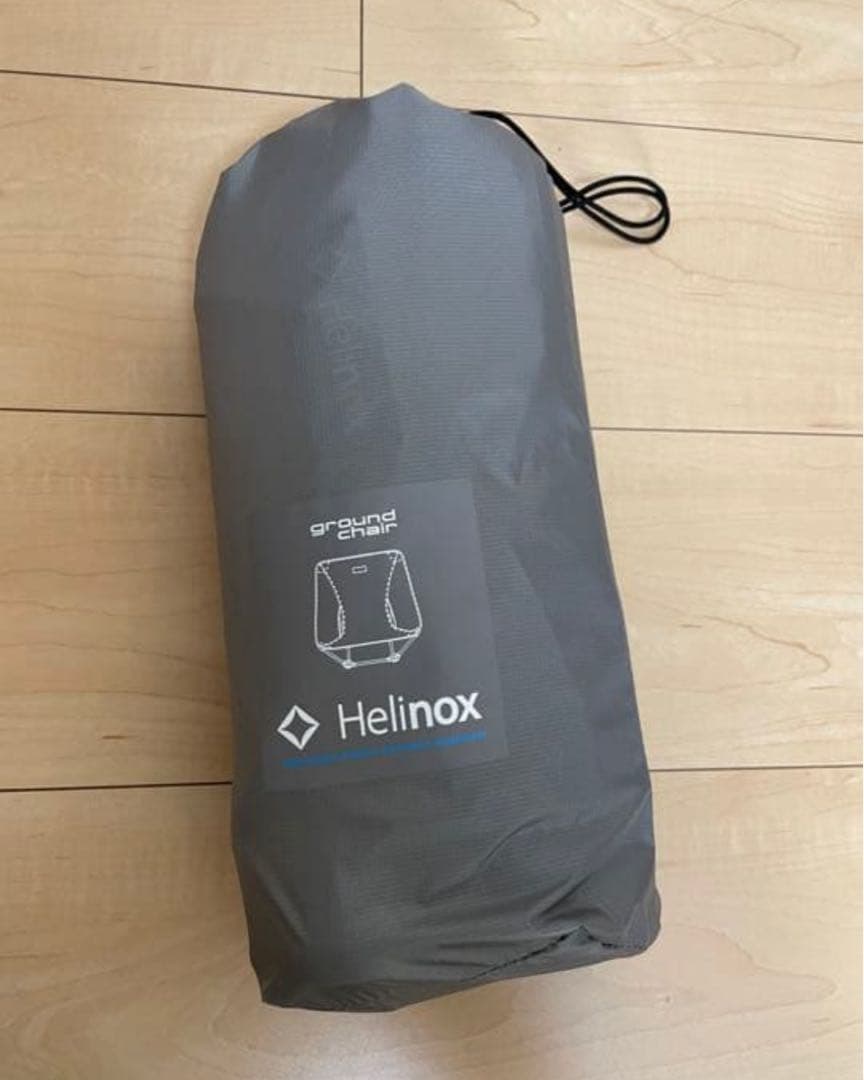 美品☆Helinox アウトドアチェア グレー 収納袋付き