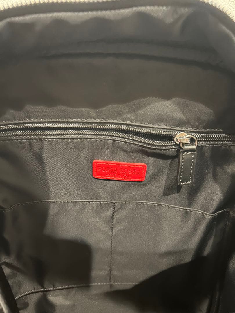 【新品・未使用】PORTA ROSSA ブラックバックパック 定価88000円