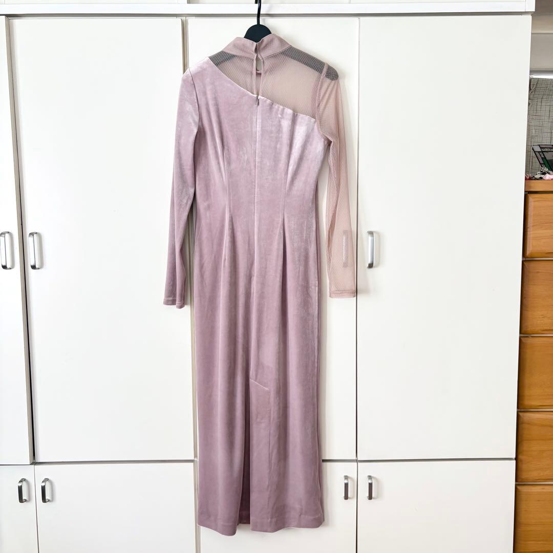 新品 アニュアンス シアーコンビ タイトワンピース ピンク