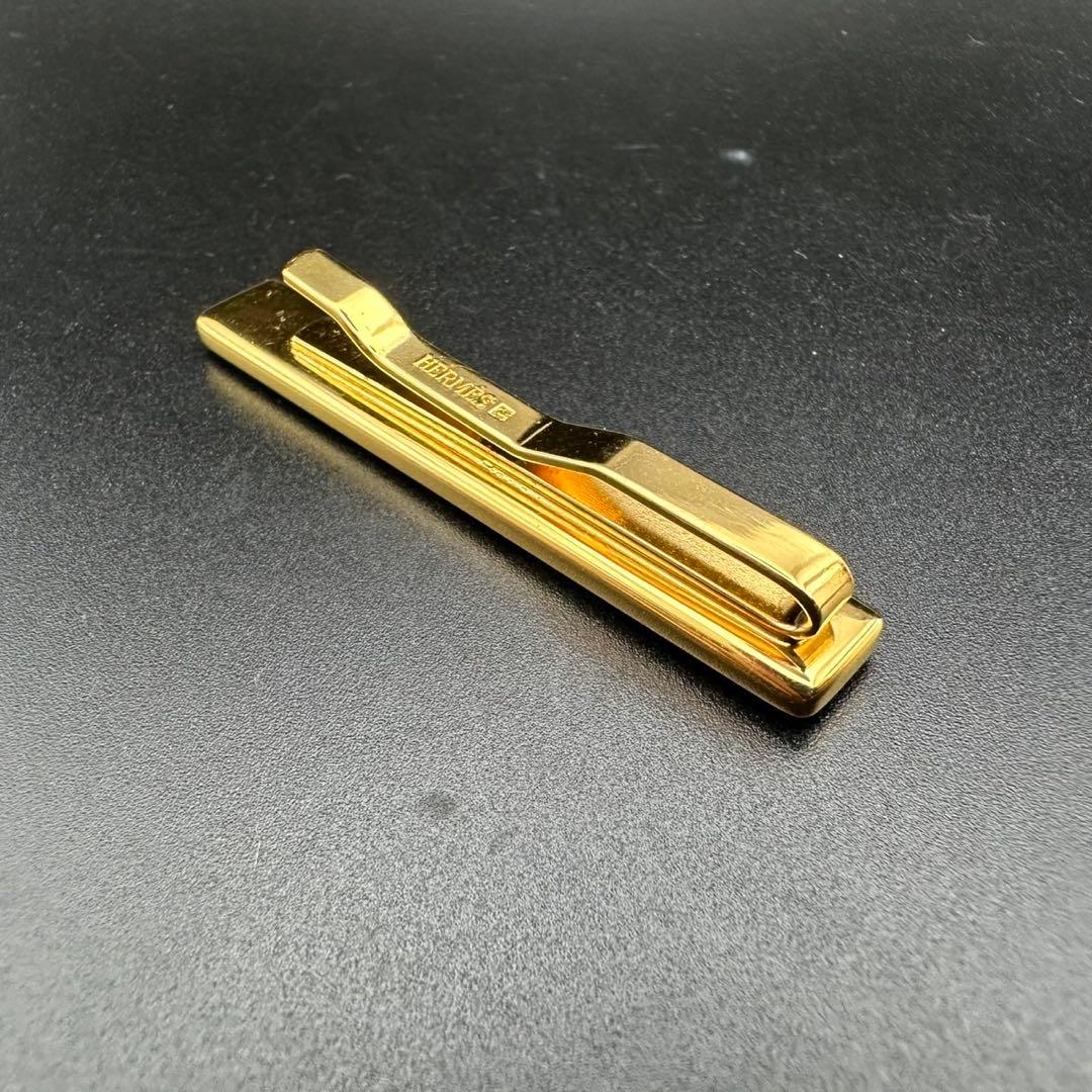 極美品✨　エルメス　ネクタイピン　エマイユ　七宝焼　ゴールド　069