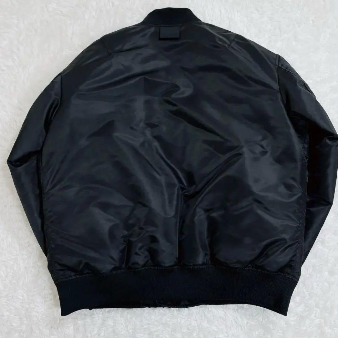 【美品】ユニクロ +J ハイブリッドダウンオーバーサイズMA-1ブルゾン XL