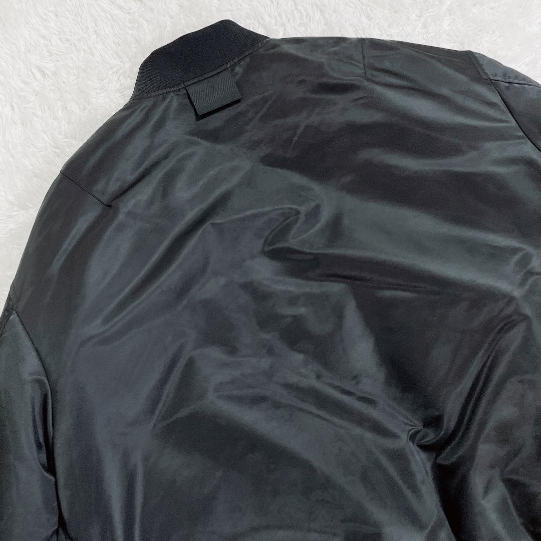 【美品】ユニクロ +J ハイブリッドダウンオーバーサイズMA-1ブルゾン XL