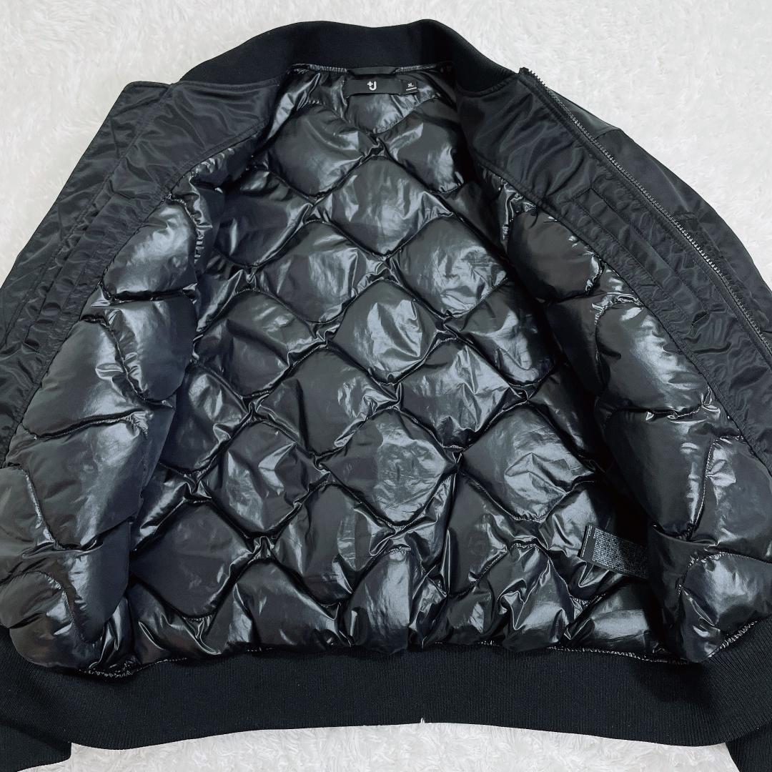 【美品】ユニクロ +J ハイブリッドダウンオーバーサイズMA-1ブルゾン XL