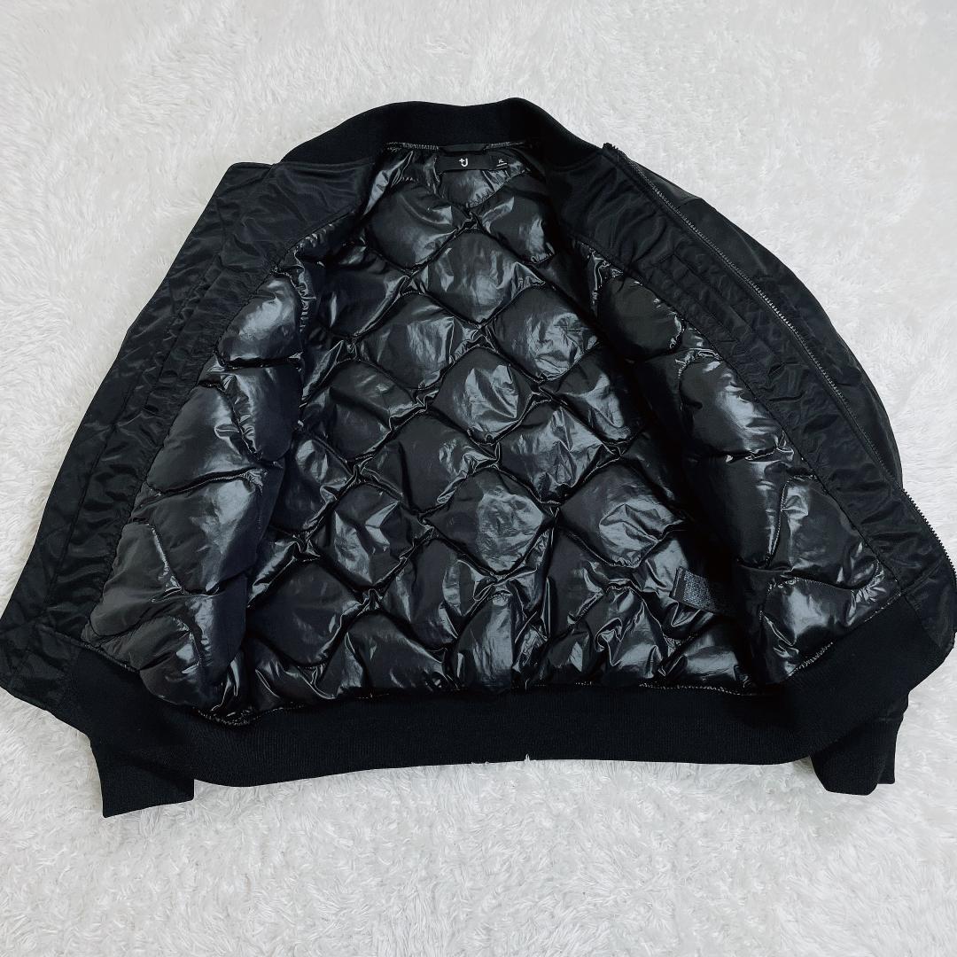 【美品】ユニクロ +J ハイブリッドダウンオーバーサイズMA-1ブルゾン XL