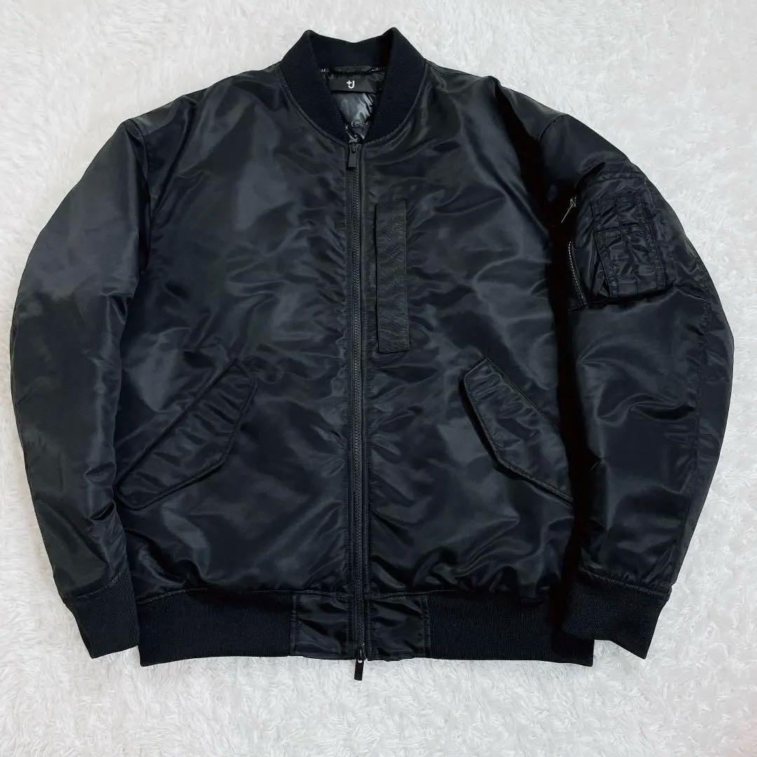 【美品】ユニクロ +J ハイブリッドダウンオーバーサイズMA-1ブルゾン XL