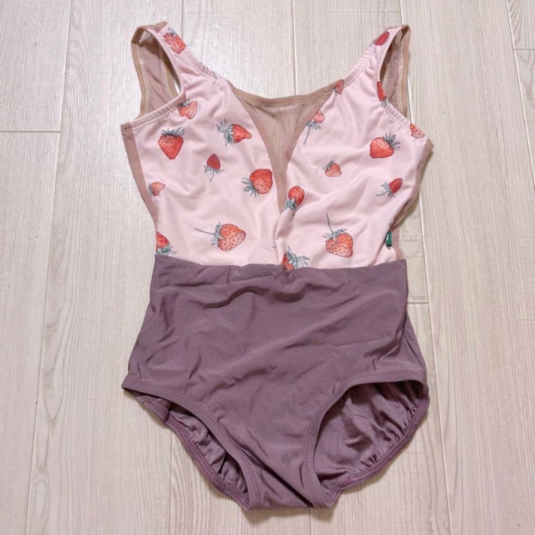 Luckyleo ラッキーレオ レオタード　バレエ　いちご　ストロベリー　M