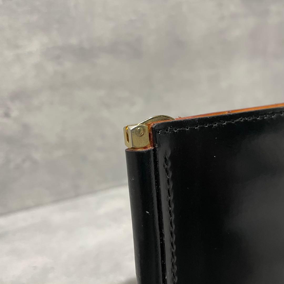 極美品 GANZO ガンゾ レザー シコードバン マネークリップ ブラック