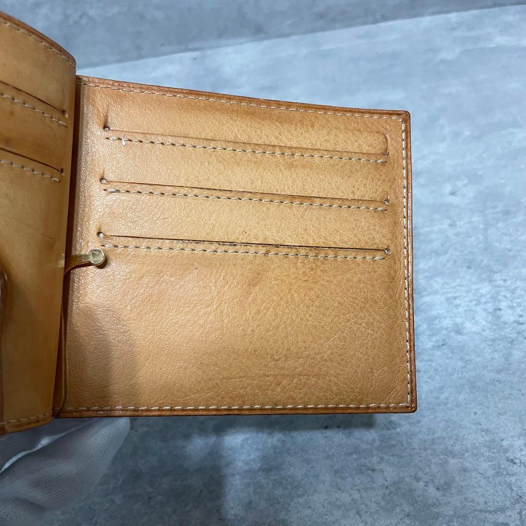 極美品 GANZO ガンゾ レザー シコードバン マネークリップ ブラック