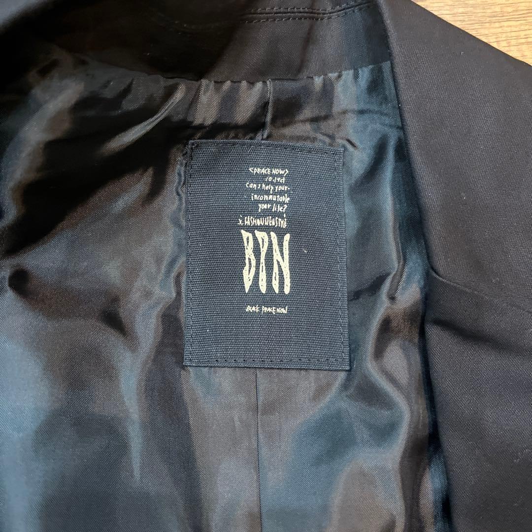 black peace now ブラックピースナウアシンメトリーベスト黒日本製M