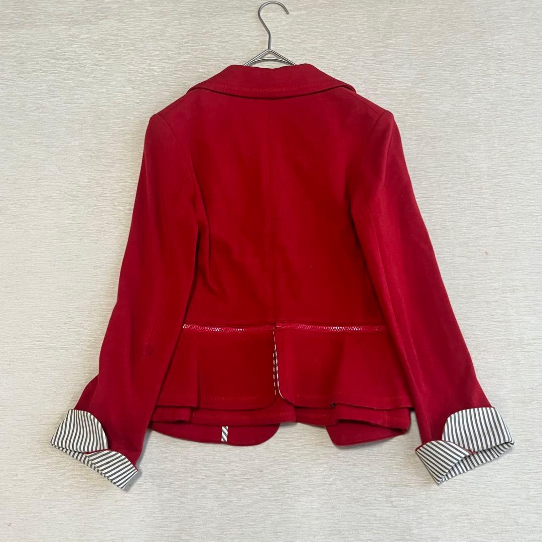 ヴィヴィアンウエストウッド テーラード ラブジャケット 変形 赤 オーブボタン