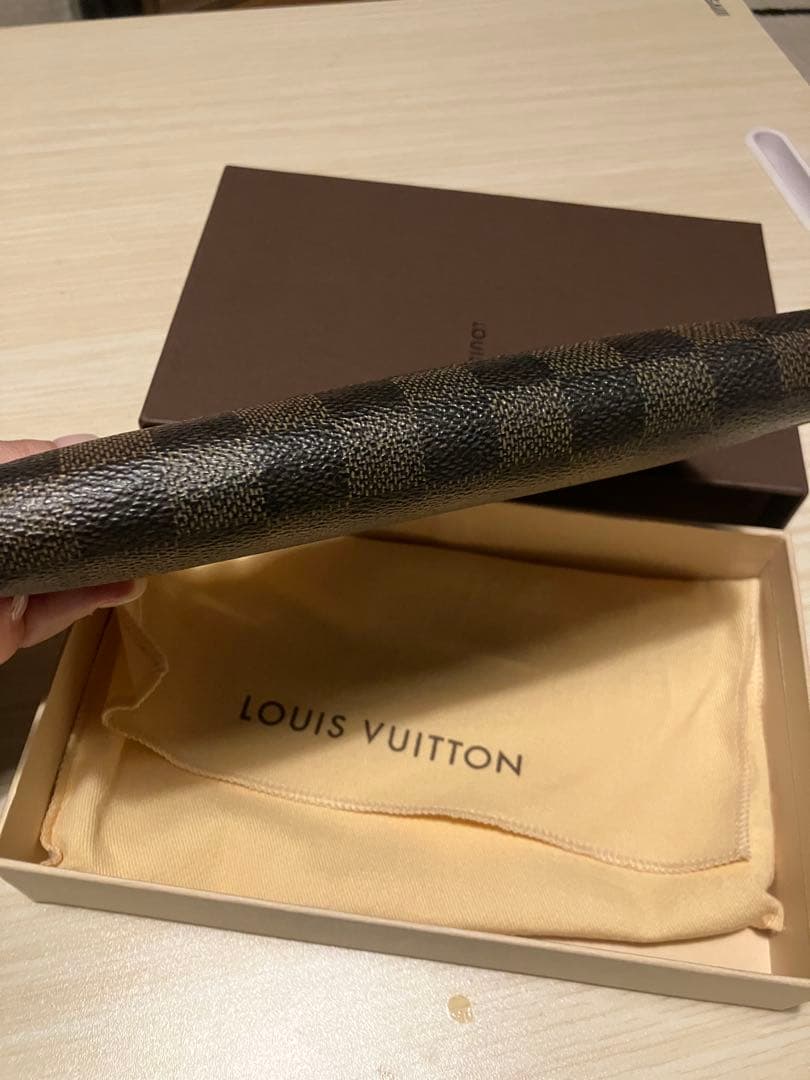 【チャック破損あり】LOUIS VUITTON ルイヴィトン ダミエ柄 長財布